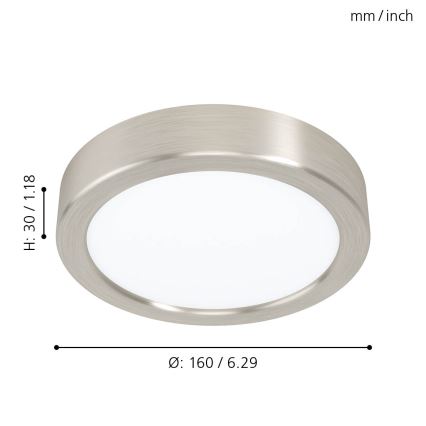Eglo - LED plafonsko svetlo LED/10,5W/230V prečnik 16 cm