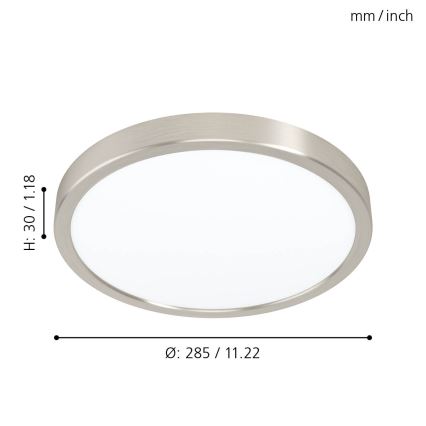 Eglo 99232 - LED plafonsko svetlo FUEVA 5 LED/20W/230V prečnik 28,5 cm