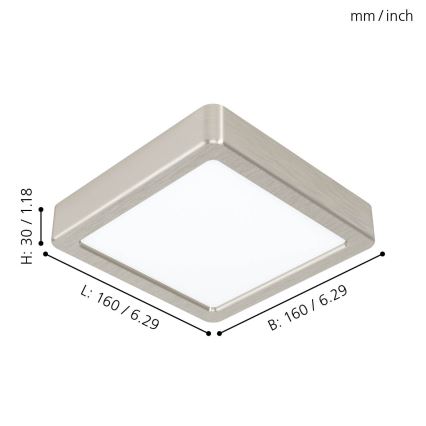 Eglo - LED plafonsko svetlo LED/10,5W/230V 16x16 cm
