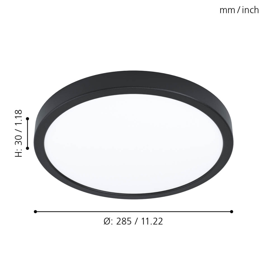 Eglo - LED prigušiva stropno svetlo LED/20W/230V pr. 28,5 cm