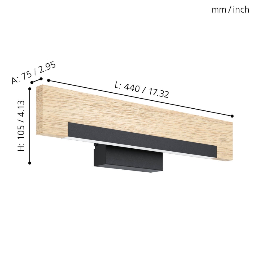 Eglo - LED zidna svetiljka LED/9,6W/230V