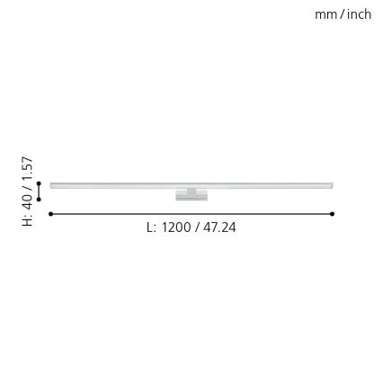Eglo - LED osvetljenje za kupatilsko ogledalo LED/14W/230V 4000K 120 cm IP44