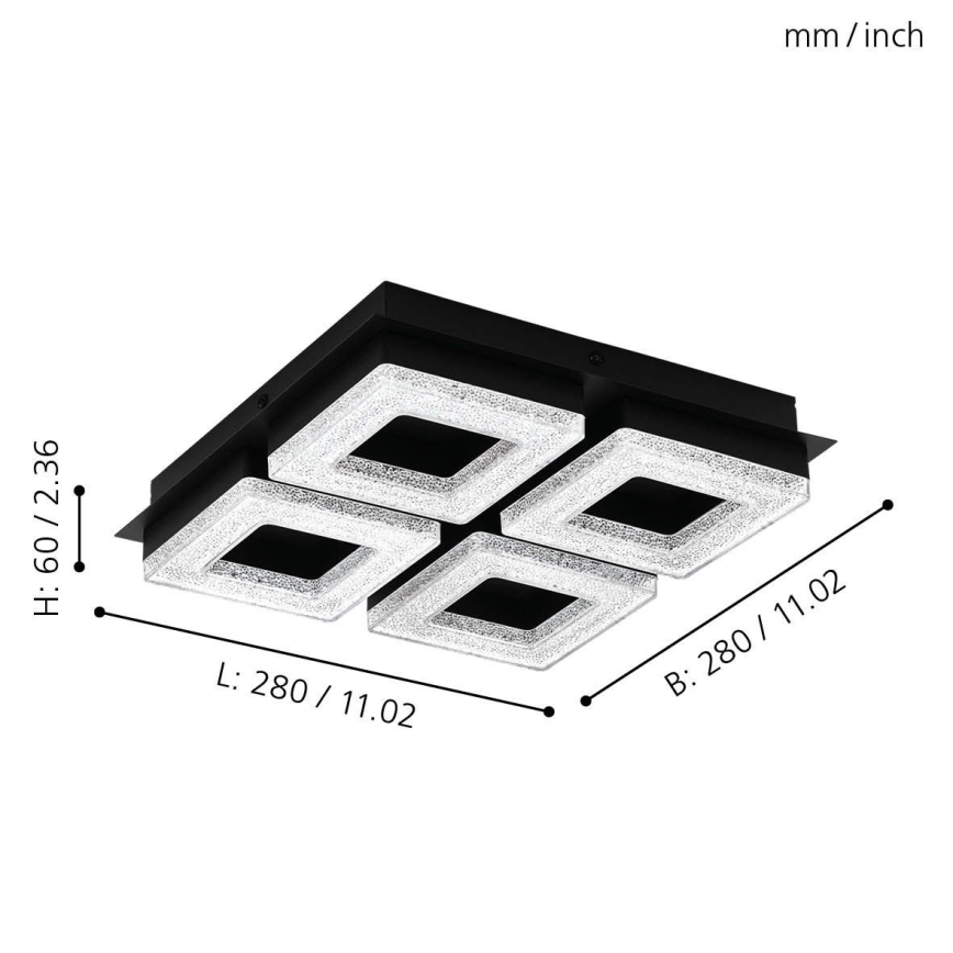 Eglo 99326 - LED plafonsko svetlo FRADELO 4xLED/4W/230V