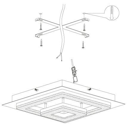 Eglo - LED plafonjera LED/12W/230V