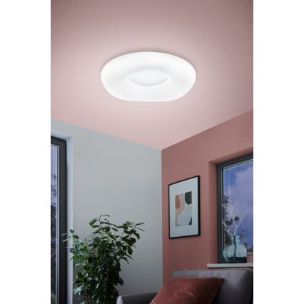 Eglo - LED prigušiva plafonska svetiljka LED/18W/230V + daljinski upravljač