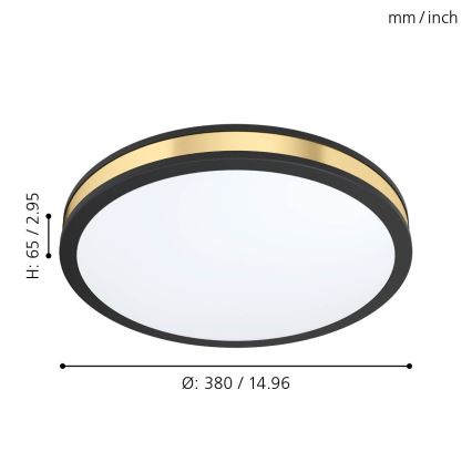 Eglo - LED plafonsko svetlo LED/24W/230V