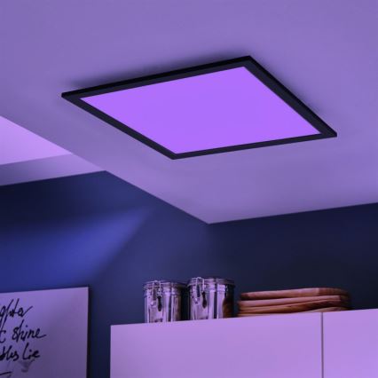 Eglo - LED RGB prigušiva stropna svetiljka SALOBRENA-C LED/30,5W/230V + daljinski upravljač