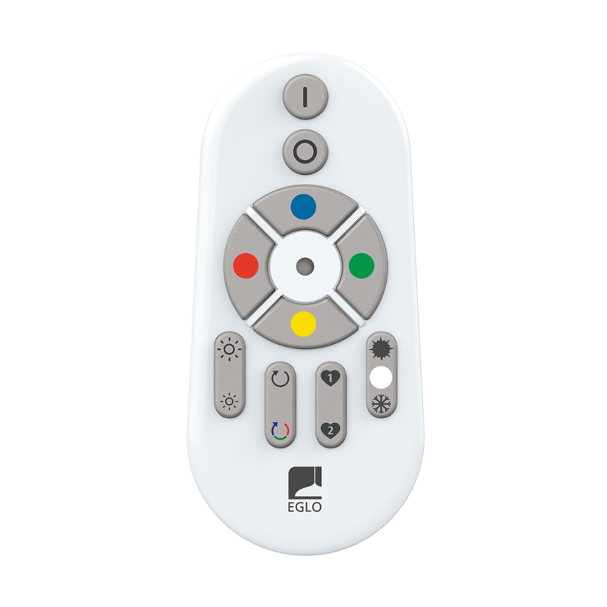 Eglo - LED RGB prigušiva stropna svetiljka SALOBRENA-C LED/30,5W/230V + daljinski upravljač