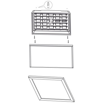 Eglo 99436 - LED plafonjera PIGLIONASSO LED/32W/230V 645x645 mm