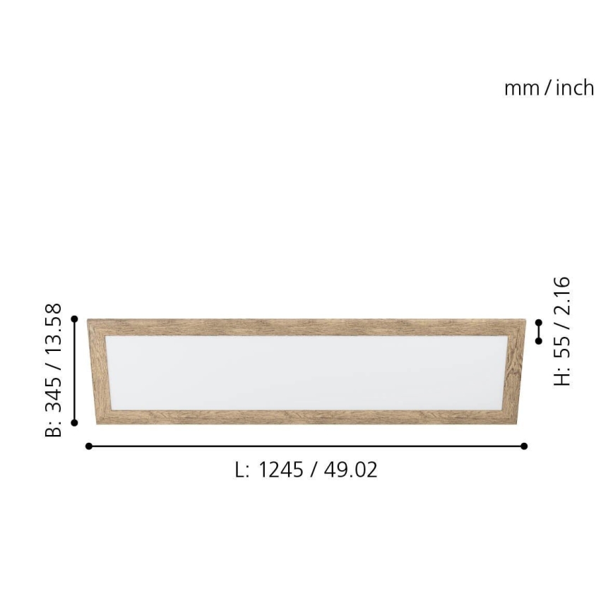 Eglo 99437 - LED plafonsko svetlo PIGLIONASSO LED/32W/230V 345x1245 mm