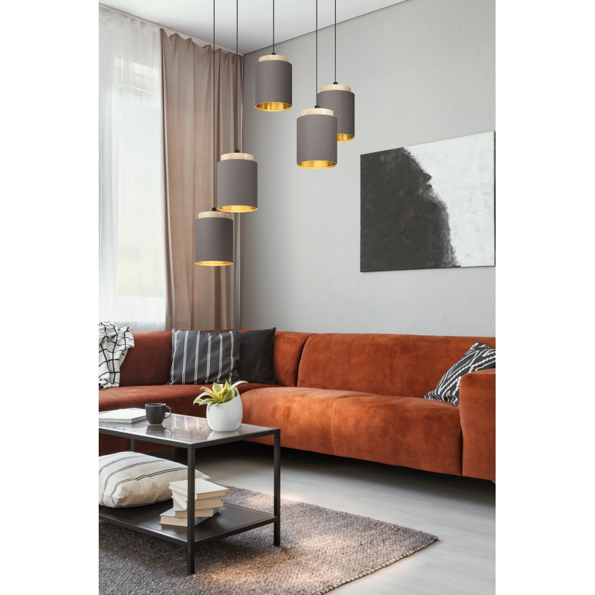 Eglo 99447 - Luster na sajli ALBARIZA 5xE27/40W/230V pauk