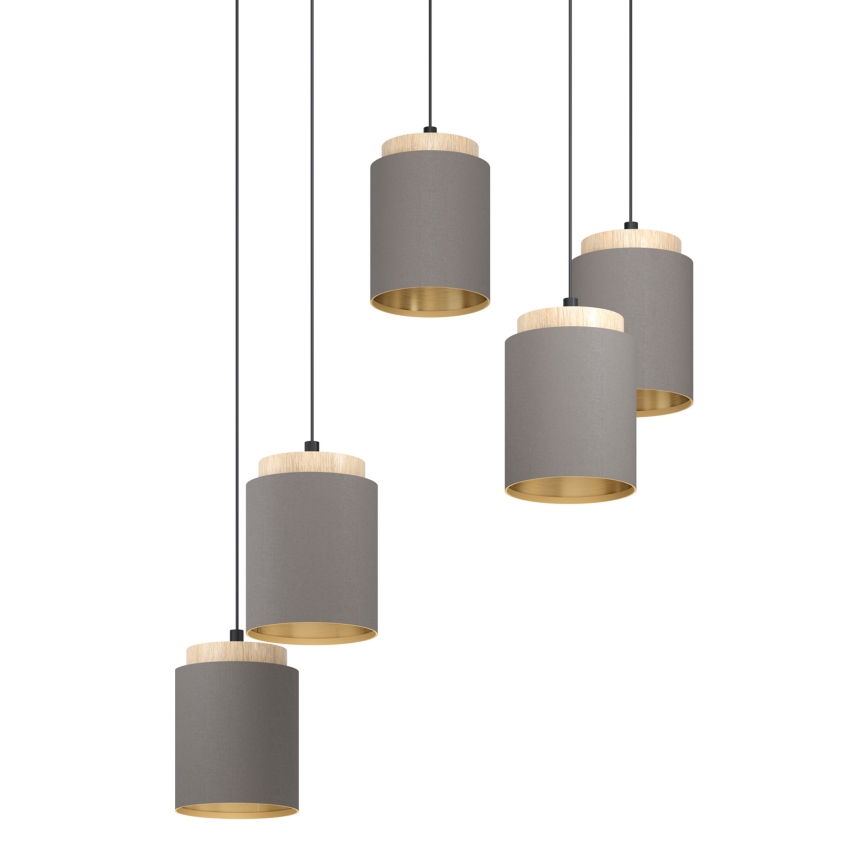 Eglo 99447 - Luster na sajli ALBARIZA 5xE27/40W/230V pauk