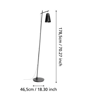 Eglo 99547 - Stojeća lampa CANTERRAS 1xE27/40W/230V