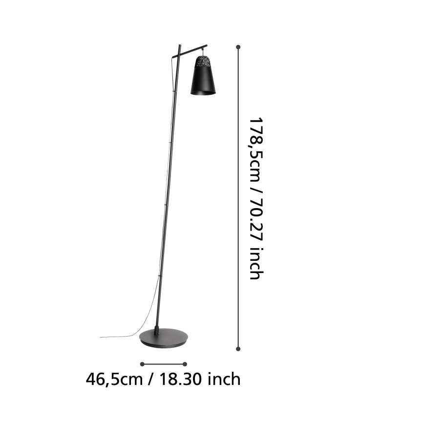 Eglo 99547 - Stojeća lampa CANTERRAS 1xE27/40W/230V