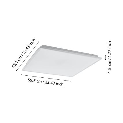 Eglo - LED prigušiva plafonska lampa LED/31,8W/230V 2700-6500K ZigBee