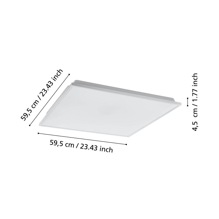 Eglo - LED prigušiva plafonska lampa LED/31,8W/230V 2700-6500K ZigBee