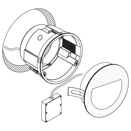 Eglo - LED spoljno ugradno svetlo LED/2,5W/230V IP65 crna