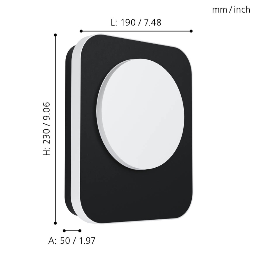 Eglo - LED Spoljašnje zidno svetlo LED/9W/230V IP44