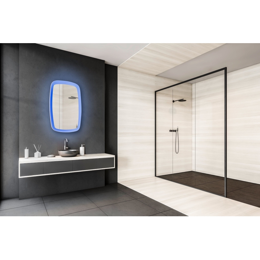 Eglo 99588 - LED RGBW ogledalo za kupatilo sa podsvetljenjem, prigušiva, 20W/230V IP44