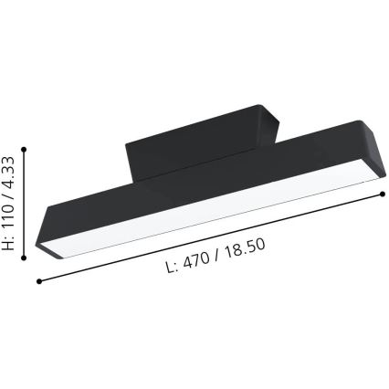 Eglo - LED RGBW prigušiva plafonska svetiljka LED/16W/230V ZigBee