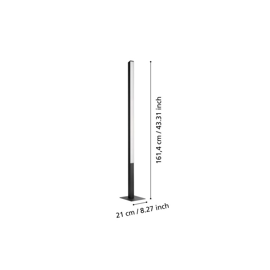 Eglo - LED RGBW prigušiva podna lampa LED/35W/230V 2700-6500K ZigBee