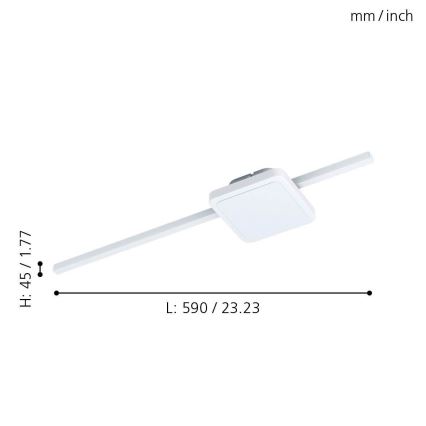 Eglo 99607 - LED stropna svetiljka SARGINTO LED/6,3W/230V + LED/5,4W