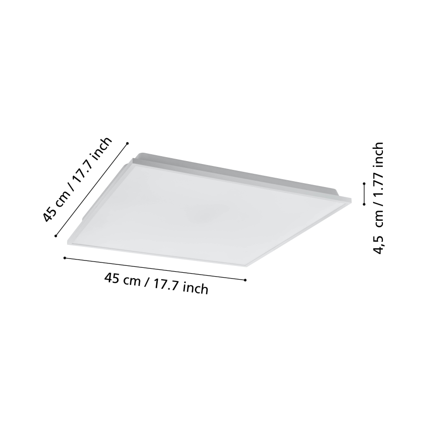 Eglo - LED prigušiva plafonska lampa LED/22W/230V 2700-6500K ZigBee