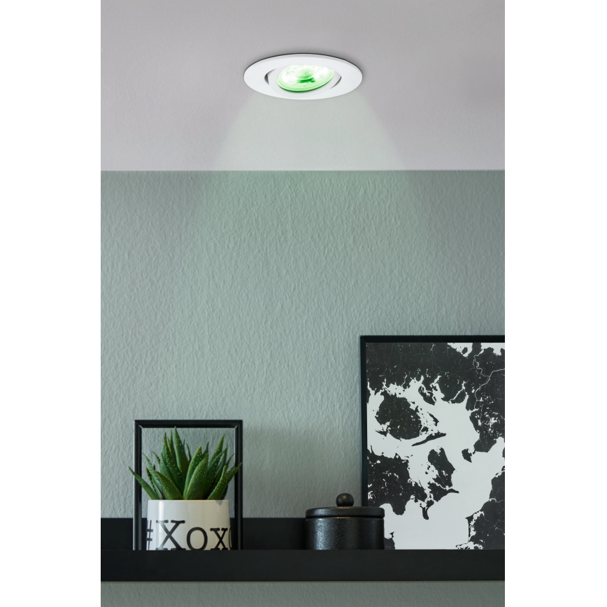 Eglo - LED RGBW prigušiva ugradna svetiljka za spušteni plafon LED/5W/230V ZigBee