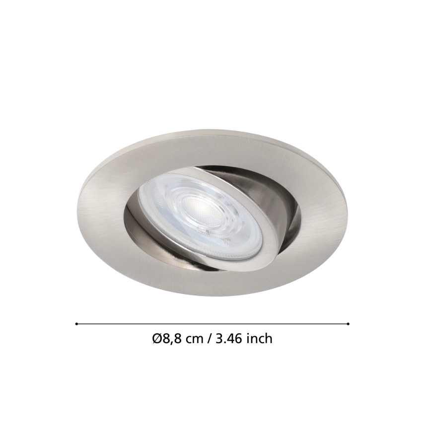 Eglo - LED RGBW prigušiva ugradna plafonska svetiljka LED/5W/230V ZigBee