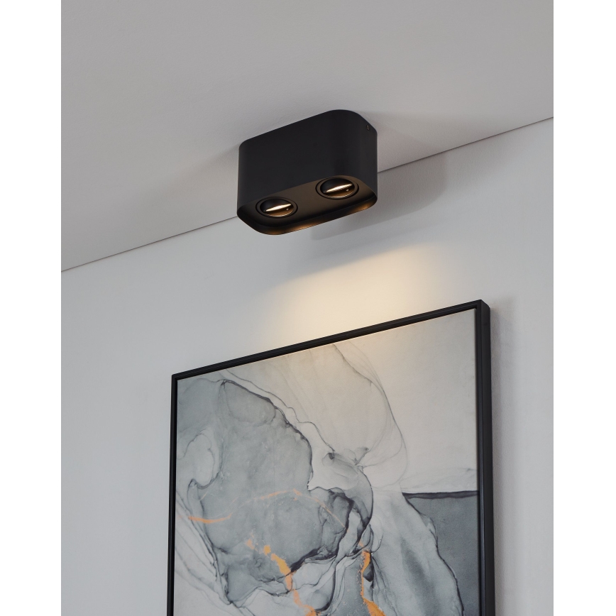 Eglo - LED RGBW prigušiva spot svetiljka 2xGU10/5W/230V ZigBee