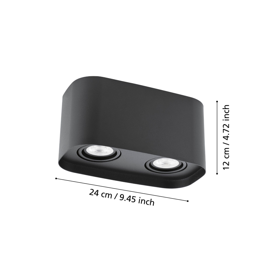 Eglo - LED RGBW prigušiva spot svetiljka 2xGU10/5W/230V ZigBee