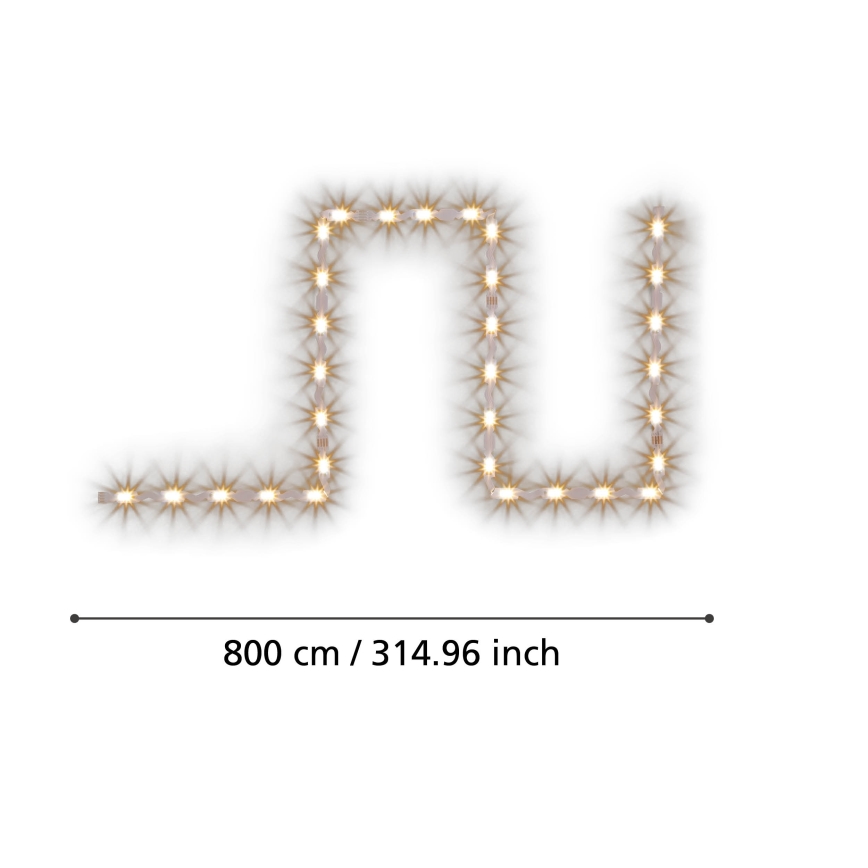 Eglo - LED RGBW prigušiva traka 8m LED/24W/24/230V 2700-6500K ZigBee