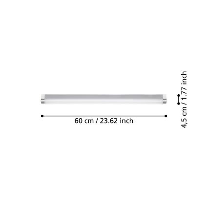 Eglo - LED osvetljenje za kupatilsko ogledalo LED/15,5W/230V IP44 60 cm