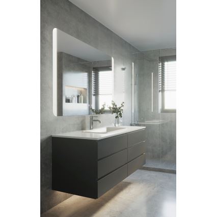 Eglo - LED zidno ogledalo za kupatilo sa grejanjem i LED pozadinskim osvetljenjem/24W/230V IP44