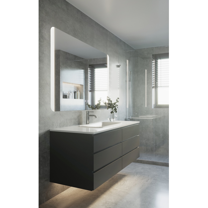 Eglo - LED zidno ogledalo za kupatilo sa grejanjem i LED pozadinskim osvetljenjem/24W/230V IP44