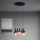 Eglo - Crni luster na sajli 5xE27/40W/230V