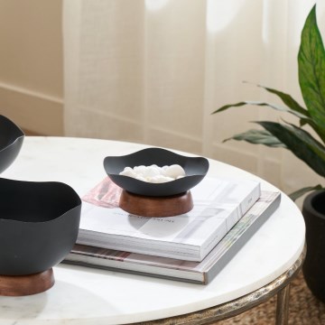 Eglo - Dekorativni pladanj prečnika 14,5 cm, crne boje