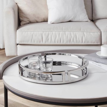 Eglo - Dekorativni pladanj prečnika 38 cm, sjajni hrom