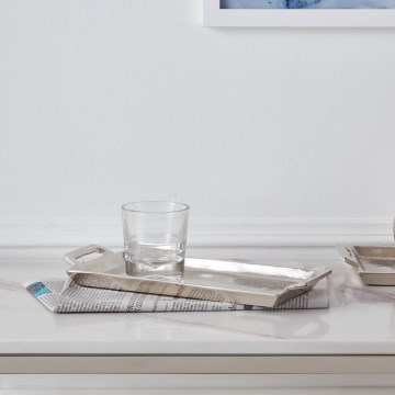 Eglo - Dekorativni podnos 12,5x28,5 cm hrom