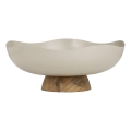 Eglo - Dekorativni poslužavnik, prečnik 25 cm, bež