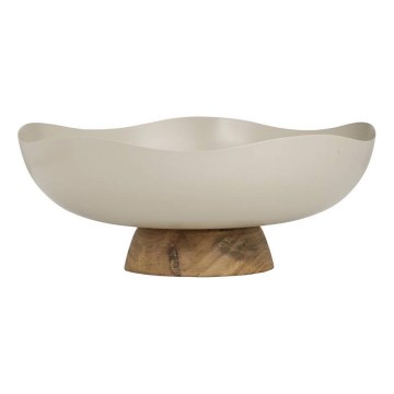 Eglo - Dekorativni poslužavnik, prečnik 25 cm, bež