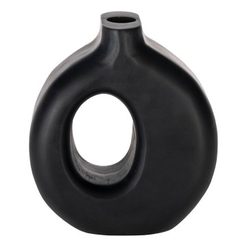 Eglo - Drvena vaza 16,5x18 cm crna