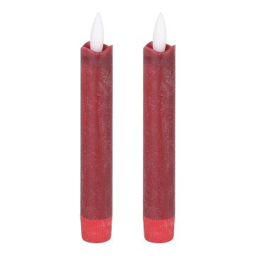 Eglo - Komplet 2x LED sveća, 15 cm, crvena, napajanje 1x AAA
