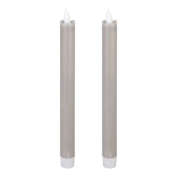 Eglo - Komplet 2x LED sveća, LED/1xAAA, 24,5 cm, siva