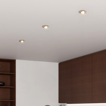 Eglo - Komplet 3x LED ugradnih spotova 1xGU10/4,5W/230V mat hrom