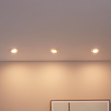 Eglo - KOMPLET 3x LED ugradnih stropnih svetiljki PENETO, 1x GU10-LED/5W/230V