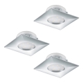 Eglo - KOMPLET 3x LED ugradnih svetala PINEDA LED/6W/230V