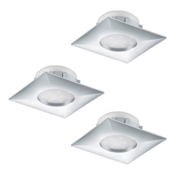 Eglo - KOMPLET 3x LED ugradnih svetala PINEDA LED/6W/230V