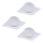 Eglo - Komplet 3x LED ugradnih svetiljki PINEDA LED/6W/230V