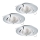 Eglo - KOMPLET 3x LED ugradnih svetiljki TEDO 3xGU10-LED/5W/230V